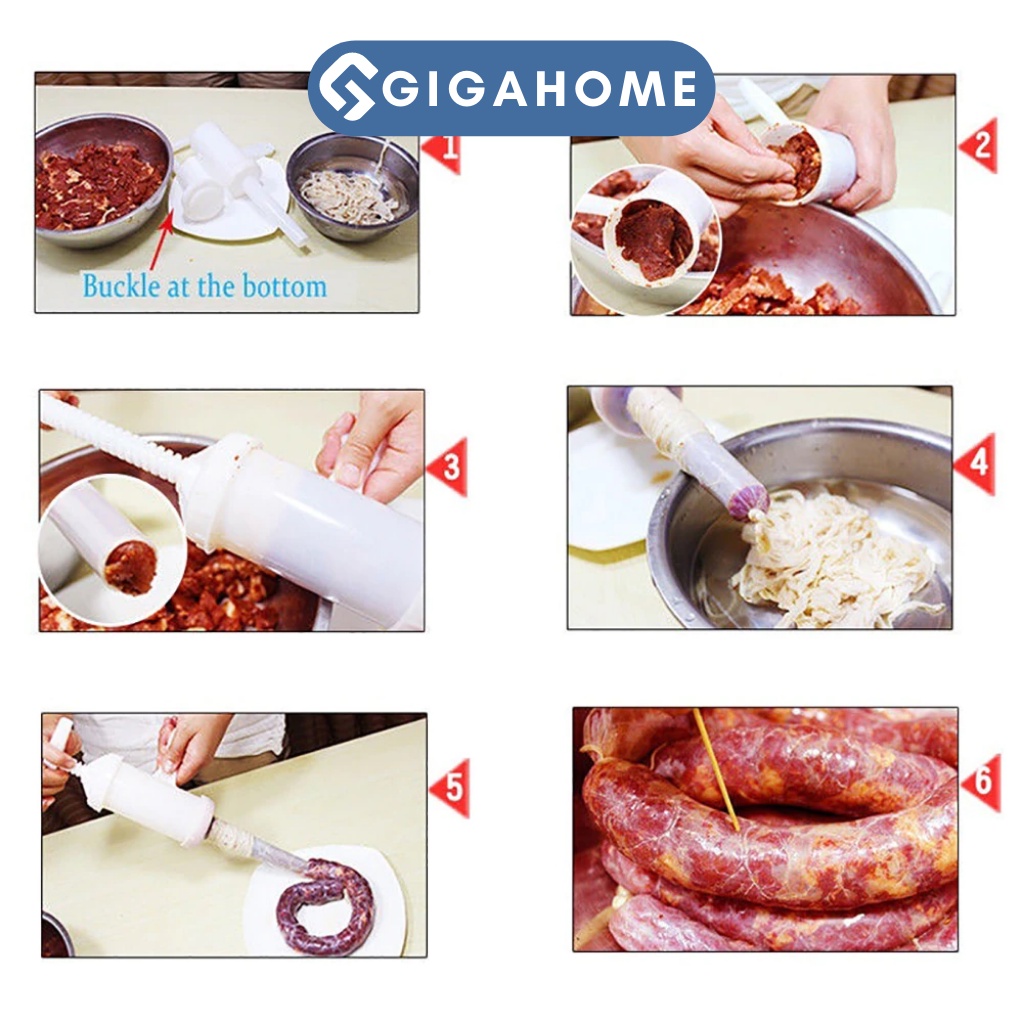 Bộ Ống Nhồi Xúc Xích, Lạp Xưởng GIGAHOME Chuyên Dụng, Nhanh Gọn 9844