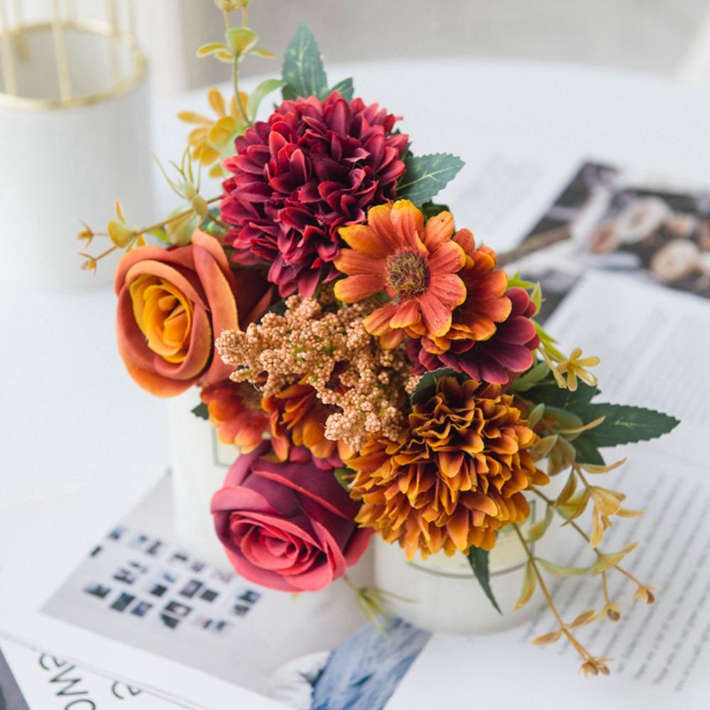 Bó Hoa Cẩm Tú Cầu Giả Dùng Trang Trí Giáng Sinh