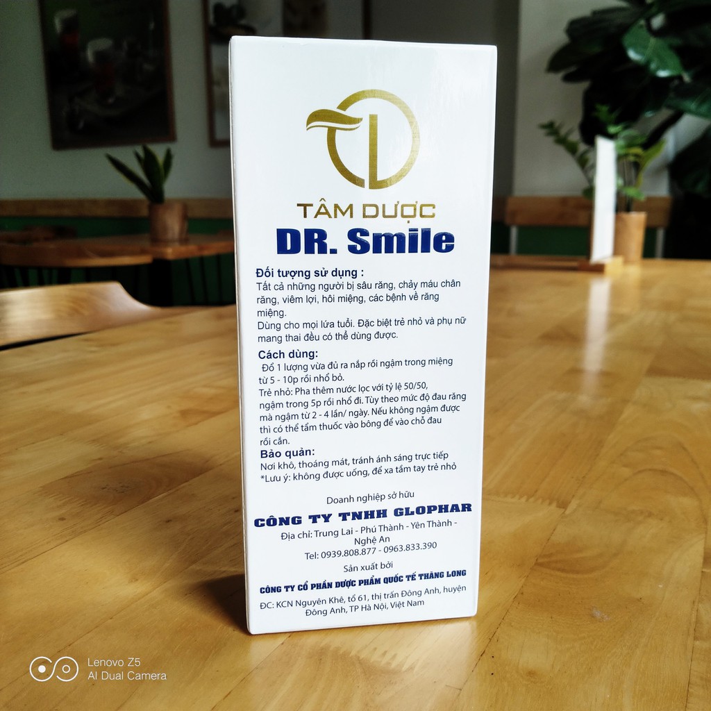 Nước súc miệng hết Sâu Răng Hôi Miệng, sạch Mảng Bám, hơi thở thơm tho Dr Smile Tâm Dược
