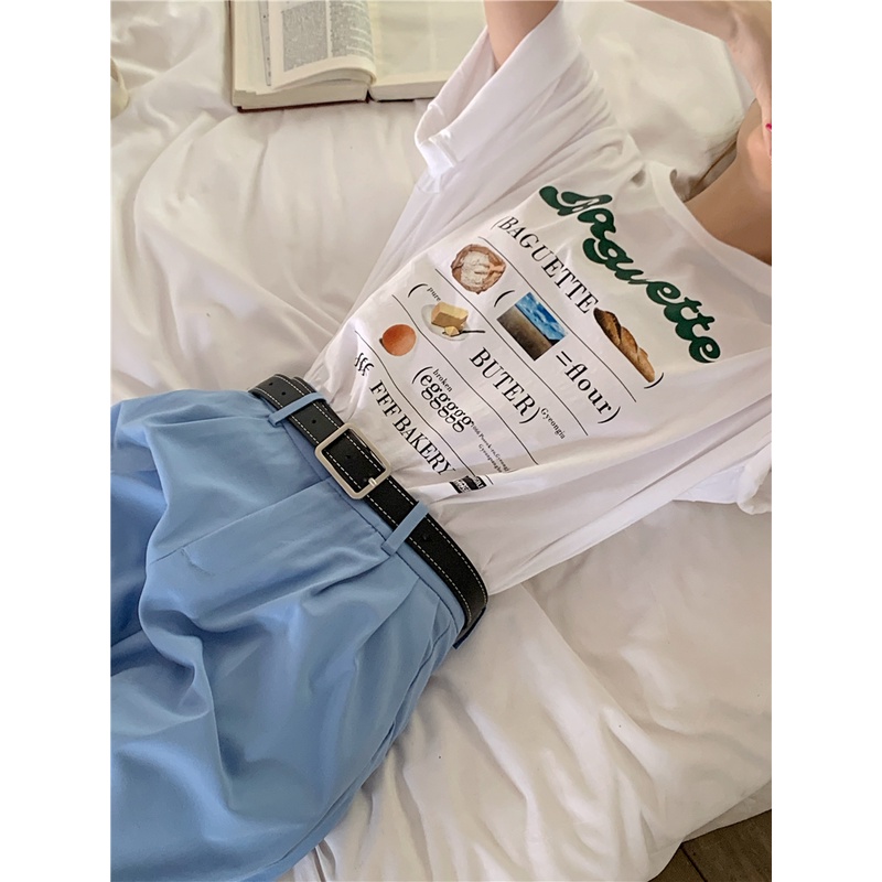 Áo Thun Cotton Tay Ngắn Dáng Rộng 50515