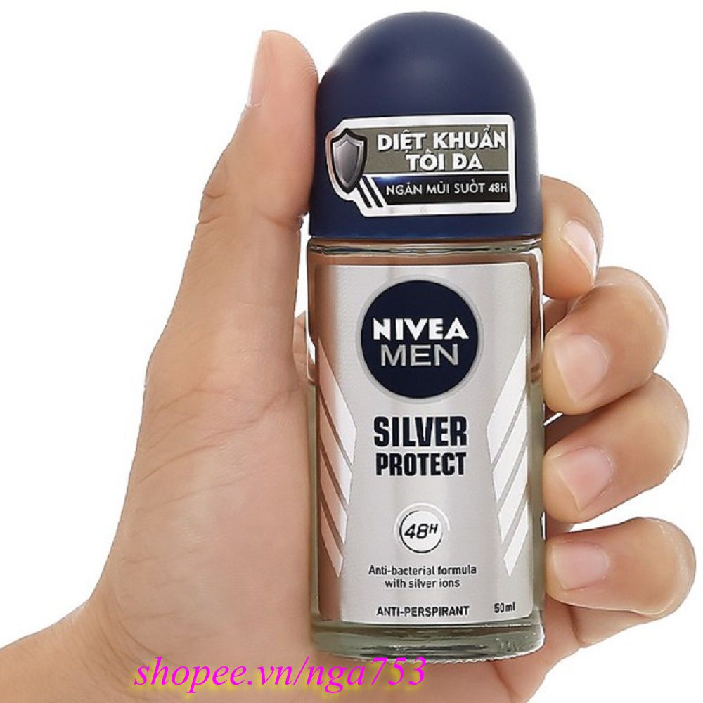 Lăn Khử Mùi Nivea Nam 50ml Phân Tử Bạc 100% chính hãng, shop 99K cung cấp và bảo trợ.