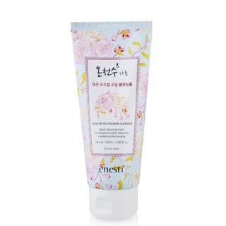 Sữa rửa mặt chiết xuất tinh dầu nụ tầm xuân enesti suansu rose hip oil foaming cleanser - 120ml