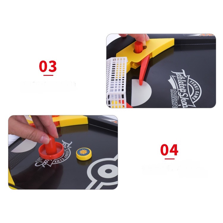 Bộ Đồ Chơi 2 Trong 1 Bóng Đá Thu Nhỏ Trên Bàn Kết Hợp Khúc Côn Cầu Trên Băng