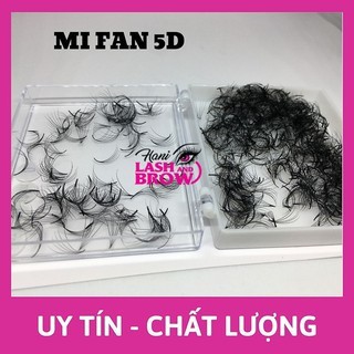 Lông Mi Fan Tay Sẵn 5D C , CC , D - Mi Nối Mềm Mịn Chân Keo Nhỏ