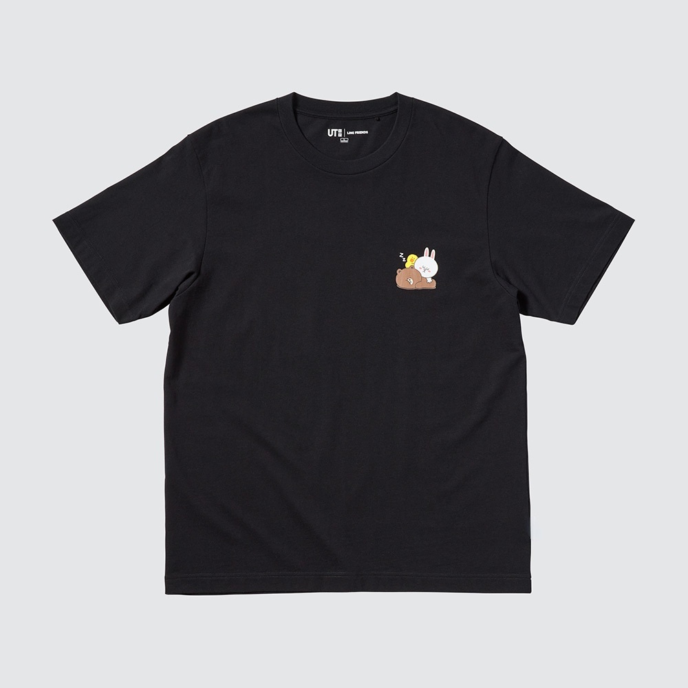 Áo thun cặp đôi Uniqlo  LINE FRIENDS tay ngắn in hình 446642