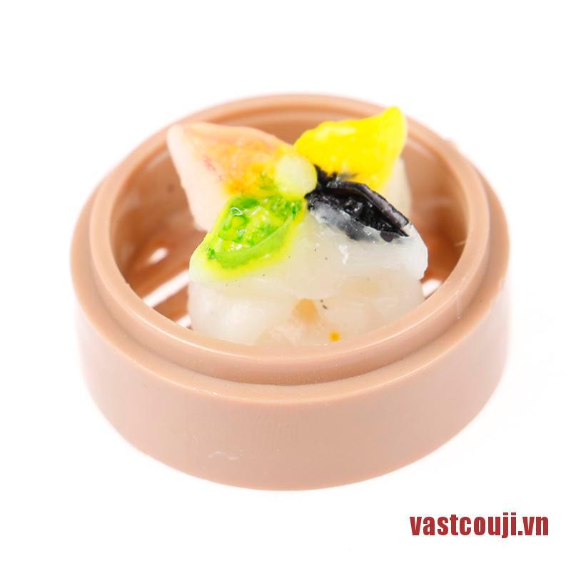 1 Rổ Hấp Bánh Bao Mini Phong Cách Trung Hoa Cho Nhà Búp Bê