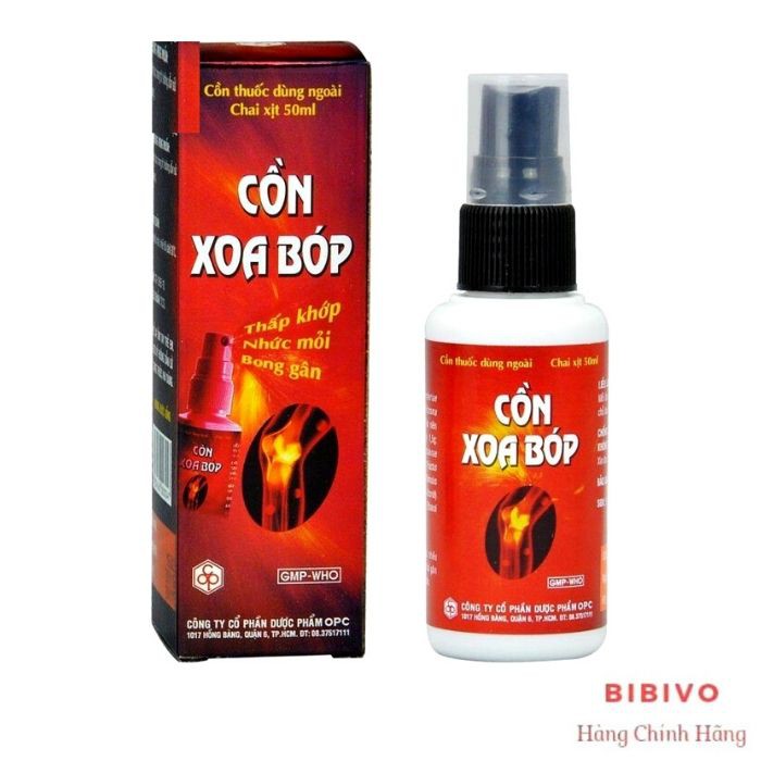 Cồn Xoa Bóp Dạng Xịt OPC 50ml