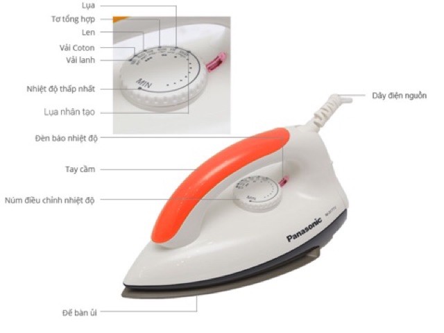 Bàn ủi khô Panasonic PABU-NI-317TXRA chính hãng