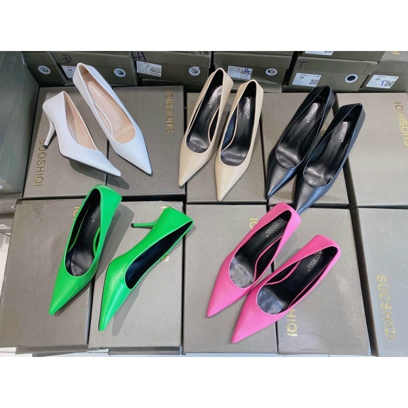 Giầy cao gót basic full màu siêu hót