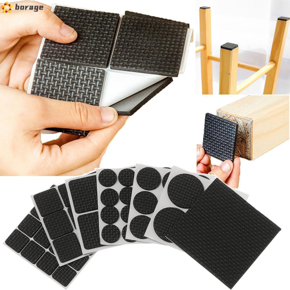 Set 1 / 4 / 9 / 16 Miếng Xốp Màu Đen Dán Chân Bàn Ghế Chống Trượt Chống Trầy Xước