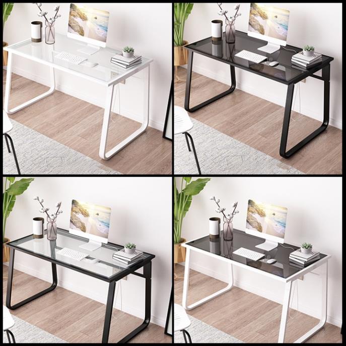 Bàn Làm Việc Cao Cấp. Bàn Học Khung Thép Mặt Kính Cường Lực. Thiết kế Hiện Đại, Sang Trọng . .