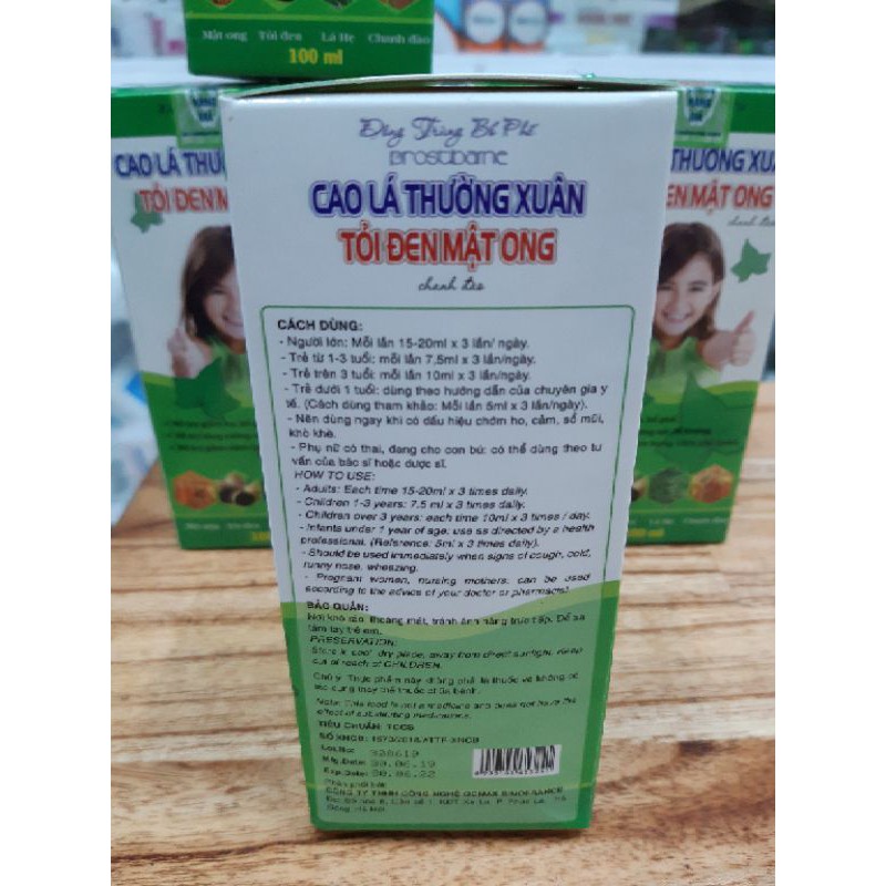 ✅ SIRO HO CAO LÁ THƯỜNG XUÂN TỎI ĐEN MẬT ONG CHANH ĐÀO