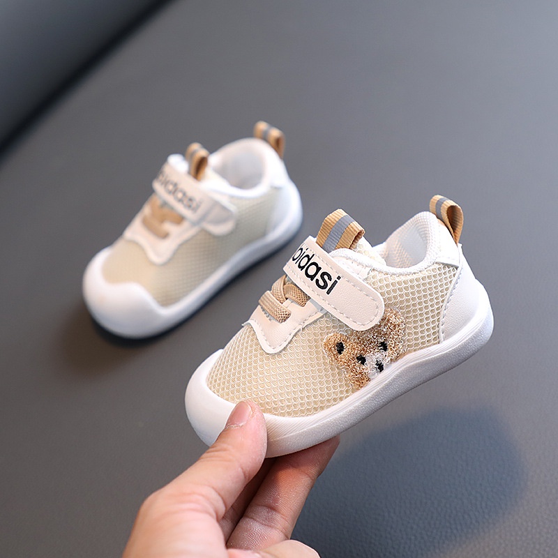 Giày tập đi cho bé trai bé gái gấu Bunny Store, giày thể thao dành cho bé sơ sinh từ 8 tháng đến 2 tuổi đế mềm GTD12