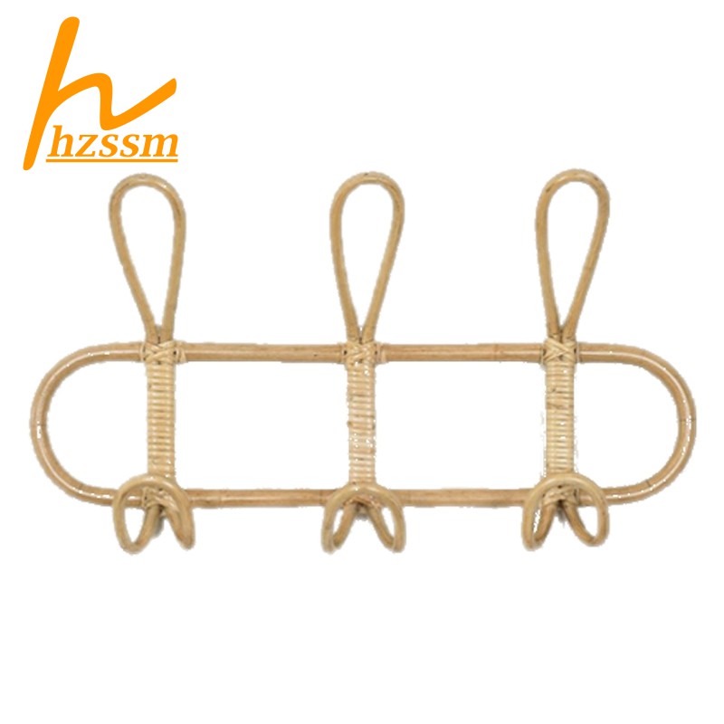 Rattan Wall Hooks Kids Garments 