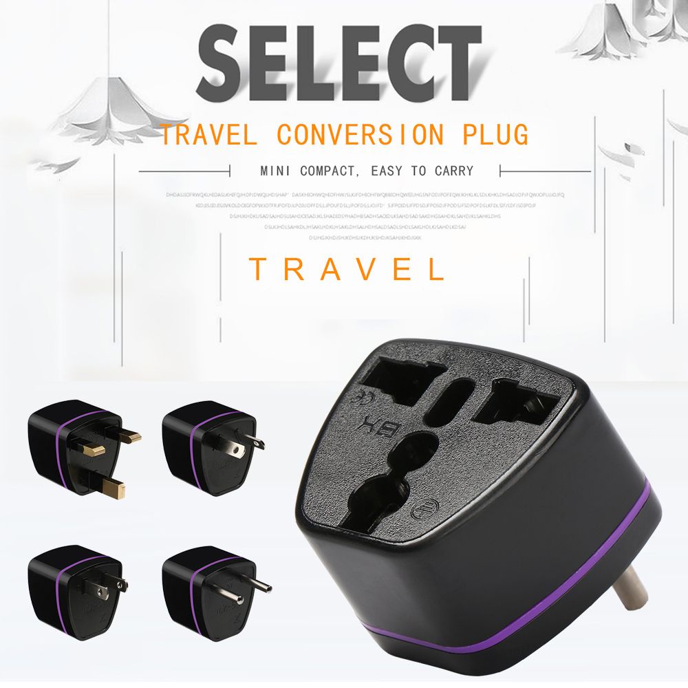 Phích Cắm Chuyển Đổi Nguồn Điện AC Toàn Cầu Quốc Tế AU UK US EU