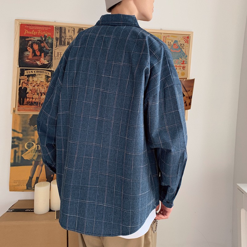 Áo Sơ Mi kẻ karo unisex form rộng, chất mát, FULL SIZE M đến 5XL (tới 140kg) | BigBuy360 - bigbuy360.vn