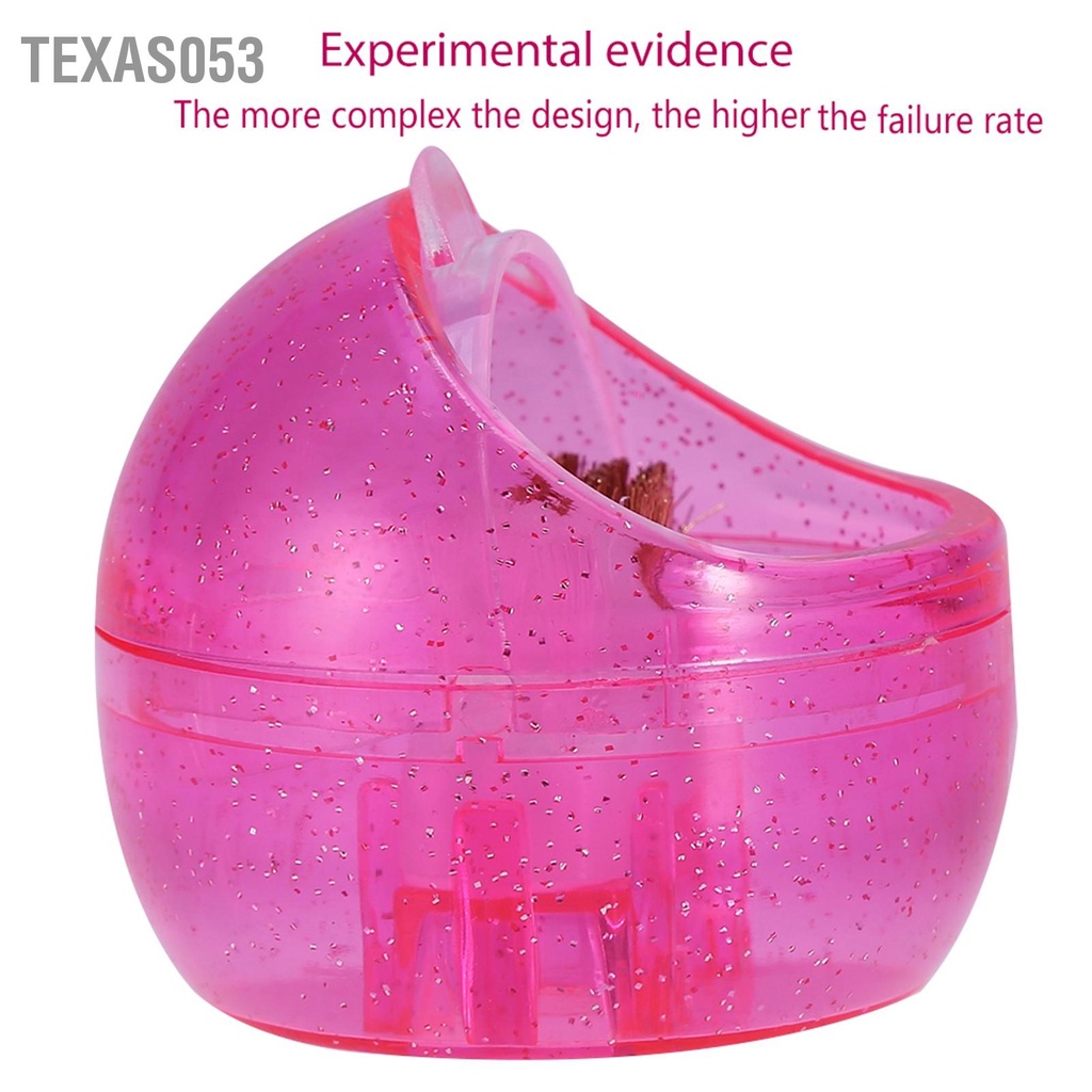 Texas053 Đầu khoan nghệ thuật móng tay mini Bàn chải làm sạch kép bụi Hộp đựng Dụng cụ đánh bóng