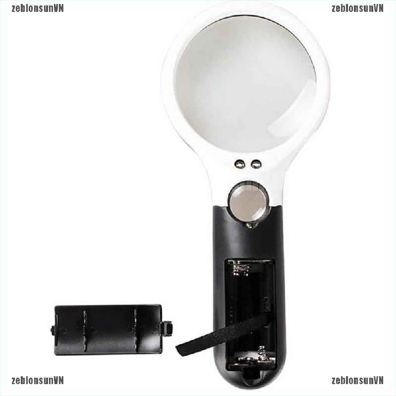 sun.vn Kính lúp cầm tay 45X gắn đèn LED dùng đọc sách ☀# | BigBuy360 - bigbuy360.vn