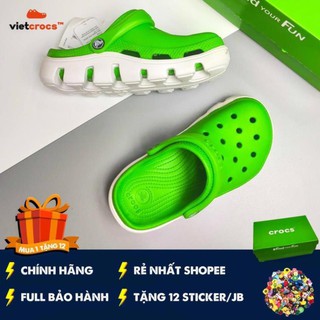 [TẶNG 12 STICKER + FULL BOX HÃNG] Dép cross nam nữ siêu nhẹ đế độn đi mùa hè