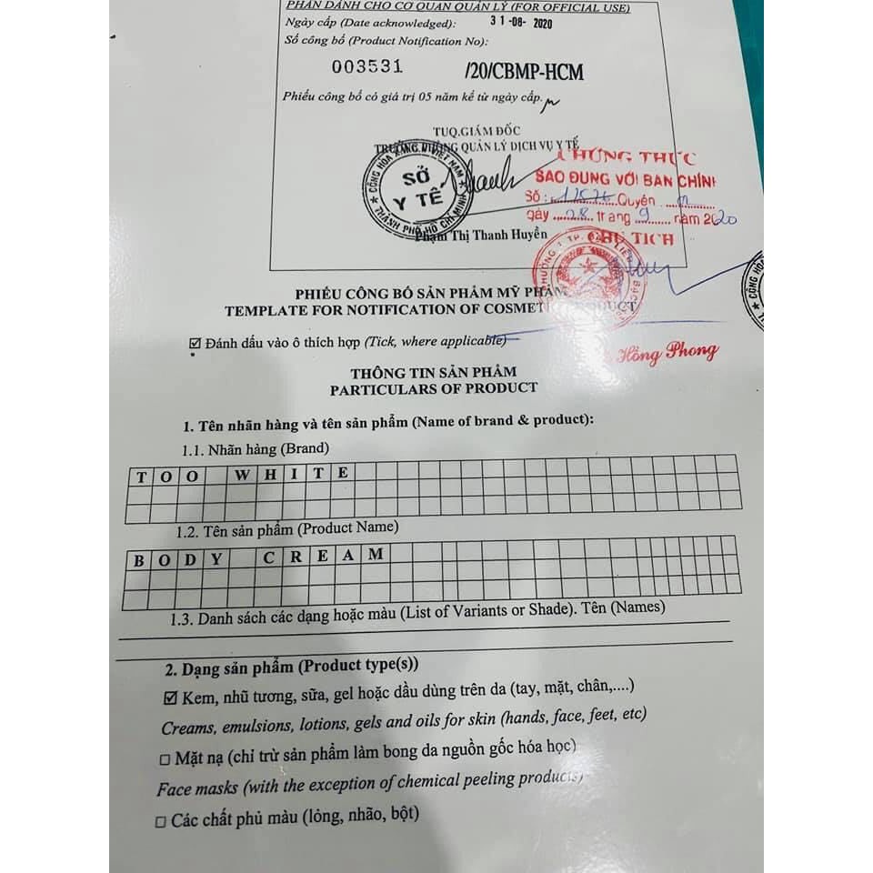 Body BEOVI too white trắng da [ chính hãng ] | BigBuy360 - bigbuy360.vn