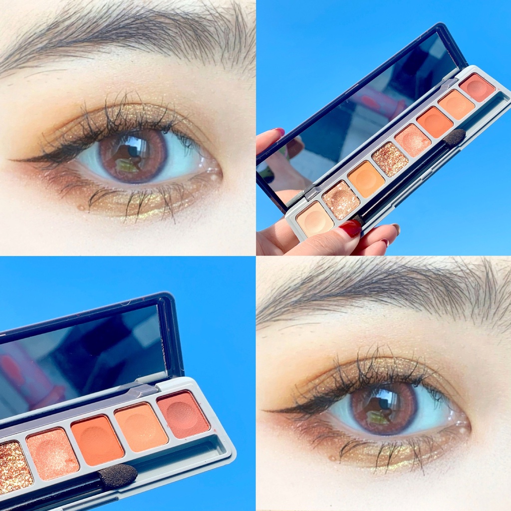 🍀Bảng Phấn Mắt Soft Eye Lameila 8 Ô Rượu Tây Auth Nội Địa