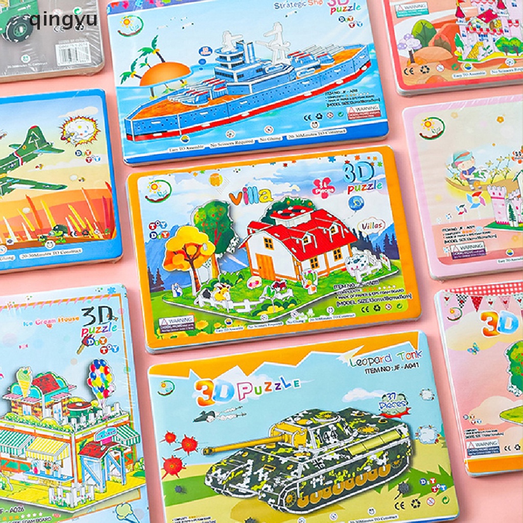 1 Bộ Xếp Hình 3D DIY Giáo Dục Cho Bé