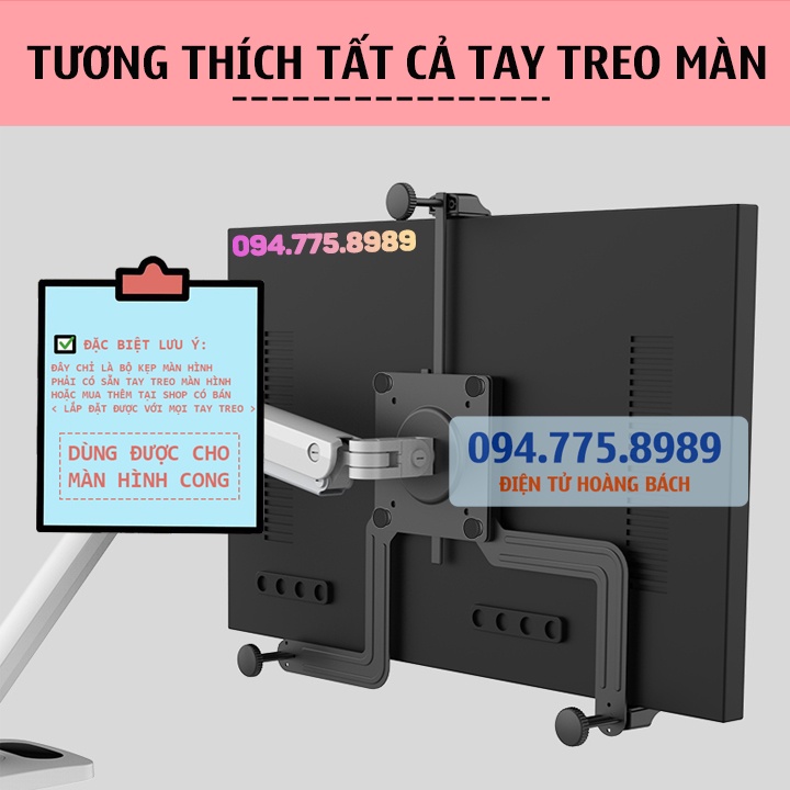Bộ Kit Vesa Mount / #Bộ Kẹp Màn Hình Máy Tính ErgoTek A2 17 - 32 Inch - Lắp Giá Treo Màn Hình [ Ưu Việt Hơn NB FP1 ]