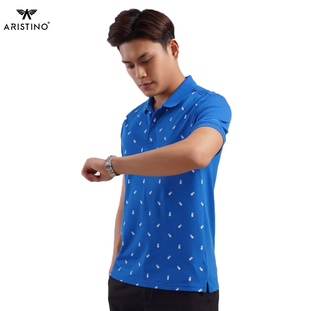 Áo Polo Nam Cao Cấp Aristino APS040S8 Màu Xanh Trẻ Trung | BigBuy360 - bigbuy360.vn