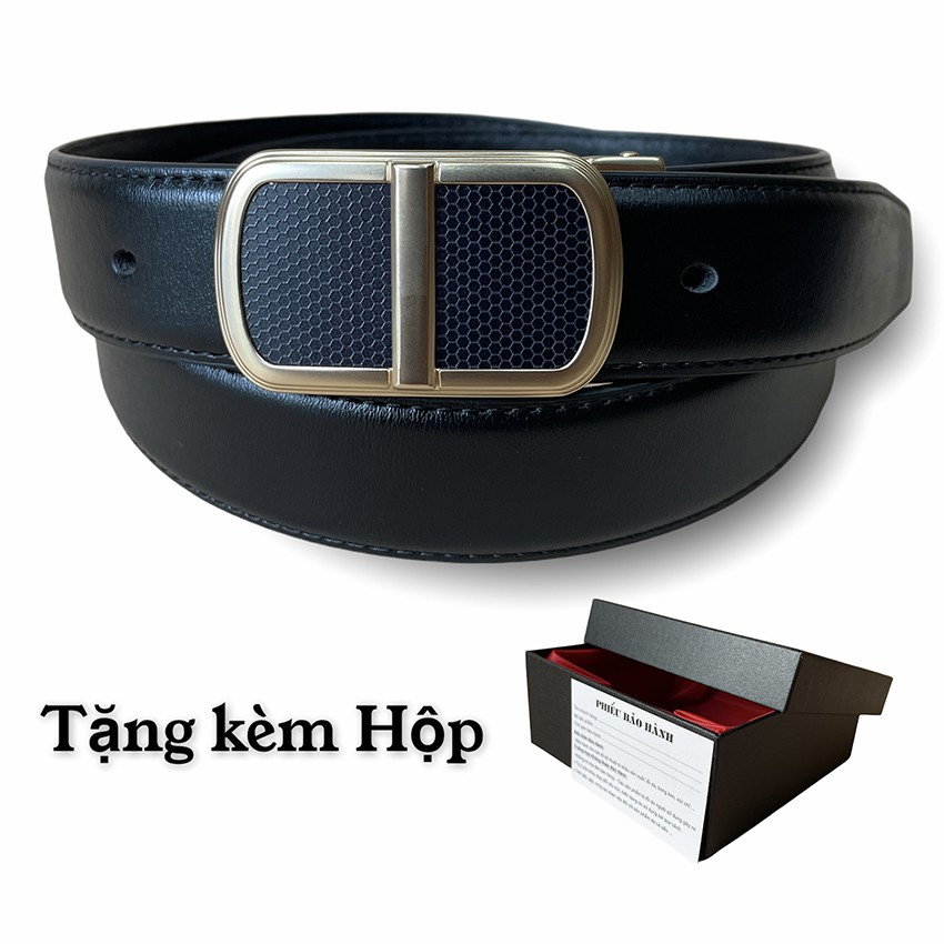 Thắt Lưng Dây Nịt Nam Cao Cấp Khóa Búp Xỏ Lổ Tuấn Minh Mã TM260 Có Kèm Hộp