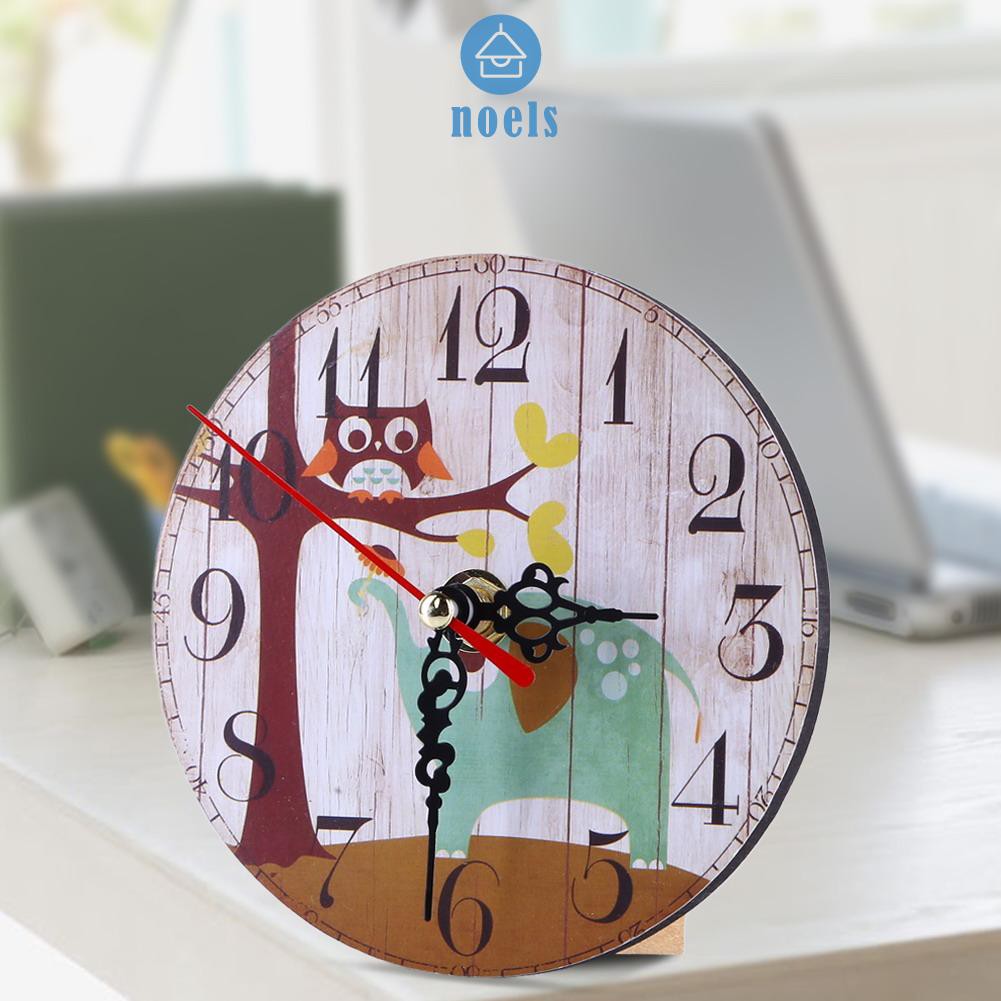 Ready Vintage Wooden Wall Clock Large Shabby Chic Rustic Kitchen Home Antique ♥noel✧Home living