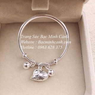 LẮC BẠC CHARM CHUỘT KHẮC TÊN CHO BÉ - BẠC MINH CẢNH