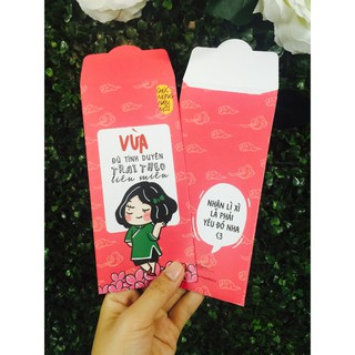 9 pack lì xì ( 1 pack gồm 8 chiếc, 4 mẫu)