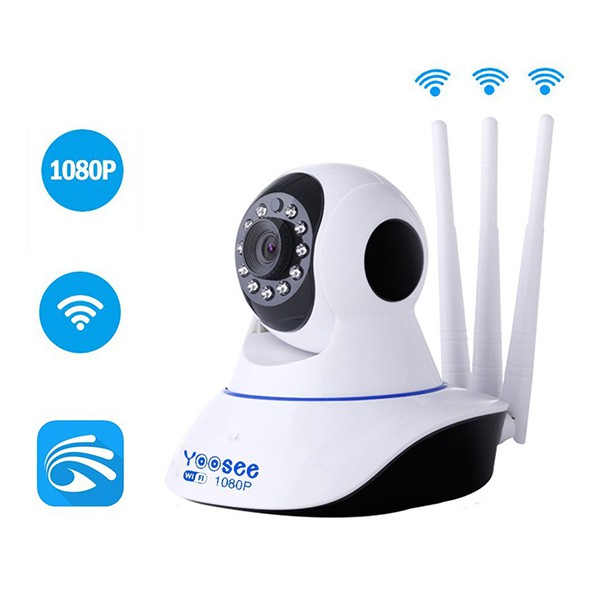 Camera IP YOOSEE 3 Râu 2.0 Full HD 1080P Xoay 360 độ, Camera Trong Nhà, Ngoài Trời Tích Hợp Ghi Âm, Lưu Trữ Dữ Liệu