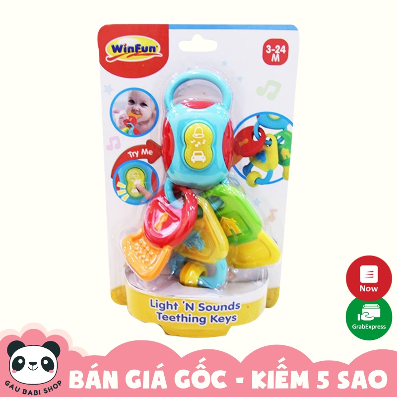 FREE SHIP !!! Đồ chơi gặm nướu hình chìa khóa có phát nhạc Winfun 0185