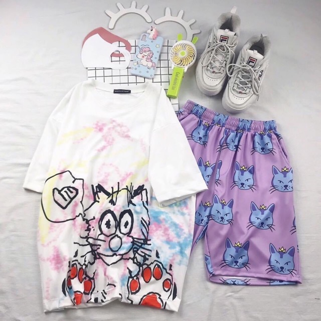 Set Cartoon Unisex Siêu Xinh Ảnh Thật