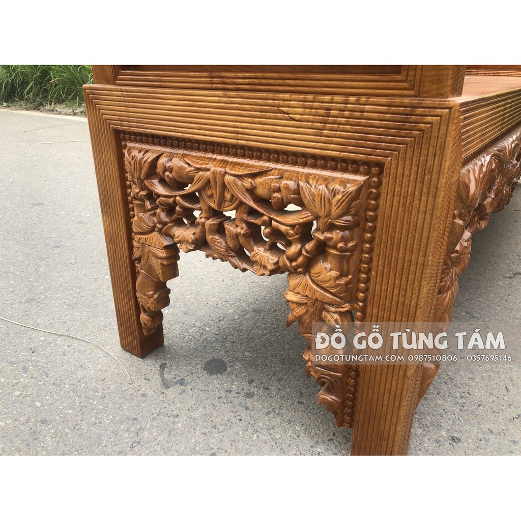 Trường Kỷ Gỗ Đinh Thối Chọn Vân Chun