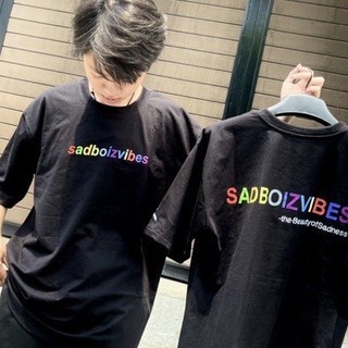 Áo thun tay lỡ sadboizvibes 7 màu, tee local brand sadboy form rộng full tag, phông sadboiz nam nữ Libra Store