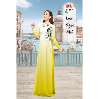 Vải áo dài in 3D 4035