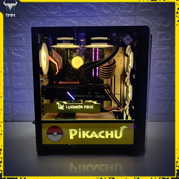 RGB cover PC case (trang trí case PC Pikachu)