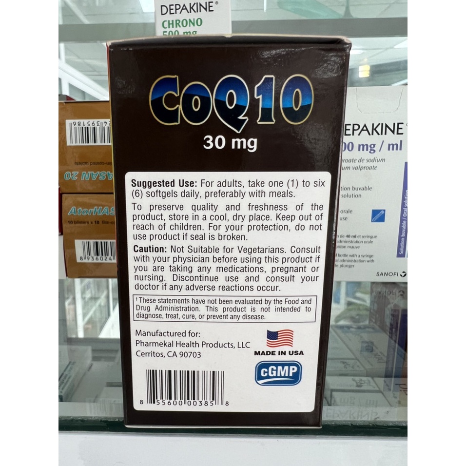 Viên Uống Hỗ Trợ Tim Mạnh, Tăng Khả Năng Miễn Dịch Chống Lão Hoá Coq10 Pharmekal 30 Viên