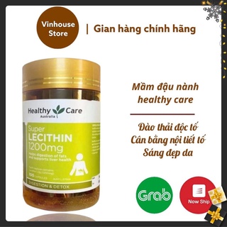 Mầm đậu nành Healthy Care Super Lecithin đẹp da, đào thải độc tố gan, cân bằng nội tiết tố