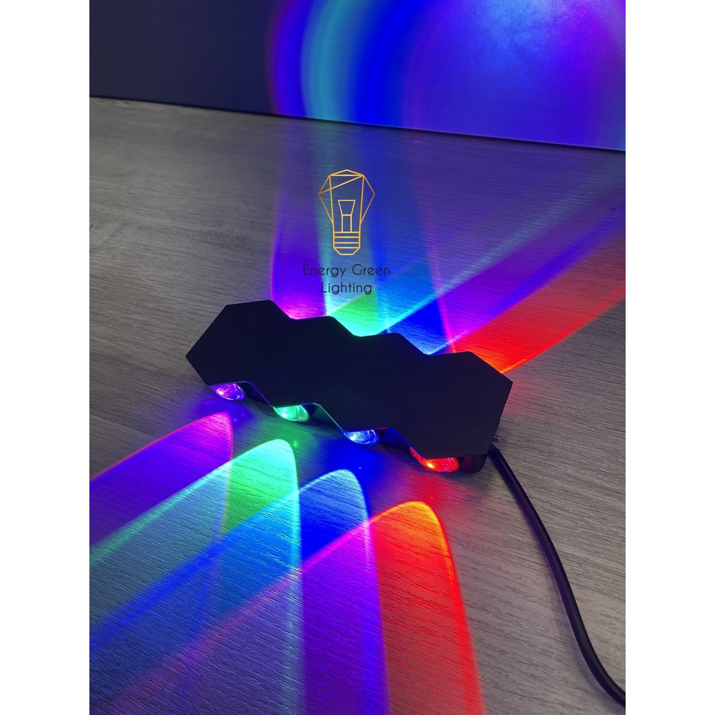 Đèn Hắt Tường Energy Green Lighting Chống Nước 2 Đầu Chiếu Sáng DT-2269 8W Ánh Sáng Trắng/Vàng/Nhiều Màu