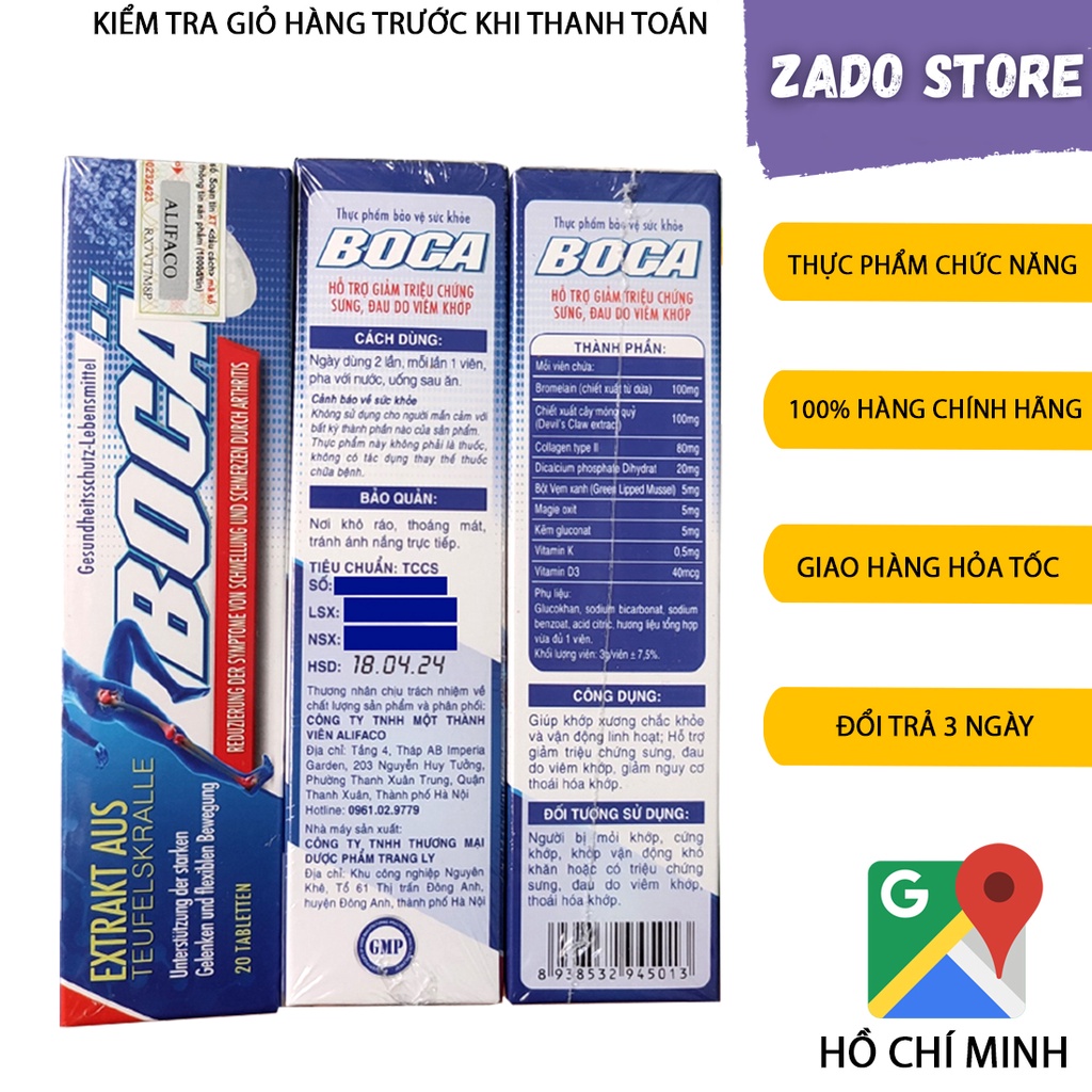 BOCA Hỗ Trợ Xương Khớp ALIFACO sữa non nhập khẩu từ Mỹ _MINH QUÂN