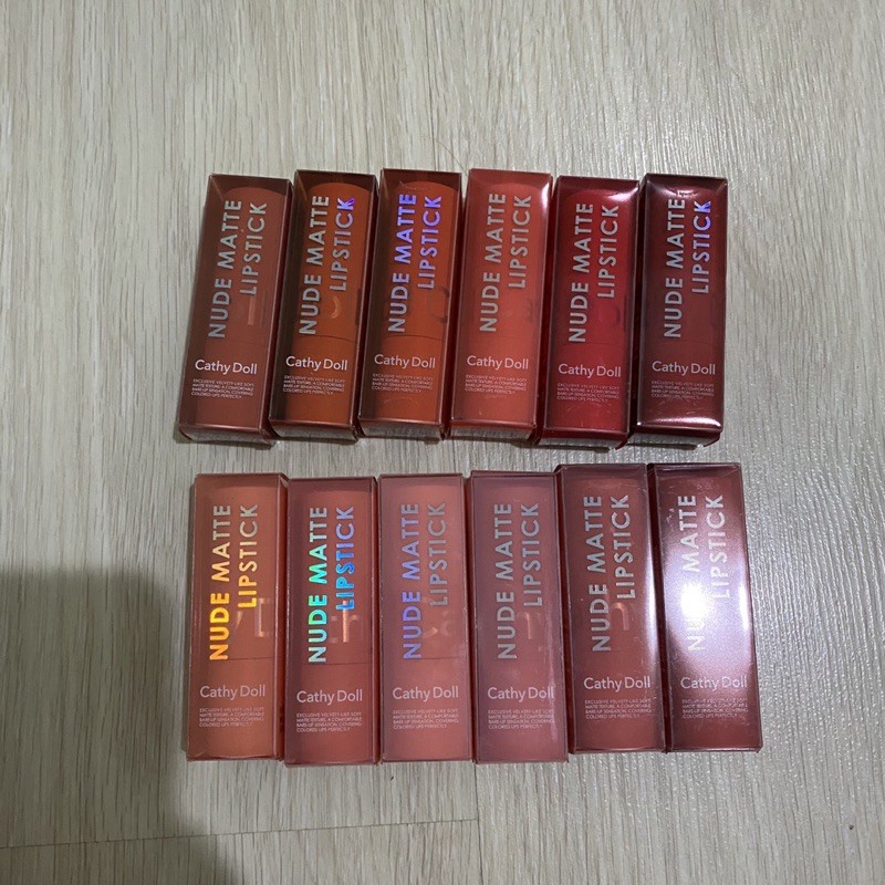 Son thỏi lì Cathy Doll Nude Matte Lipstick 3.5g Son nội địa Thái chính hãng