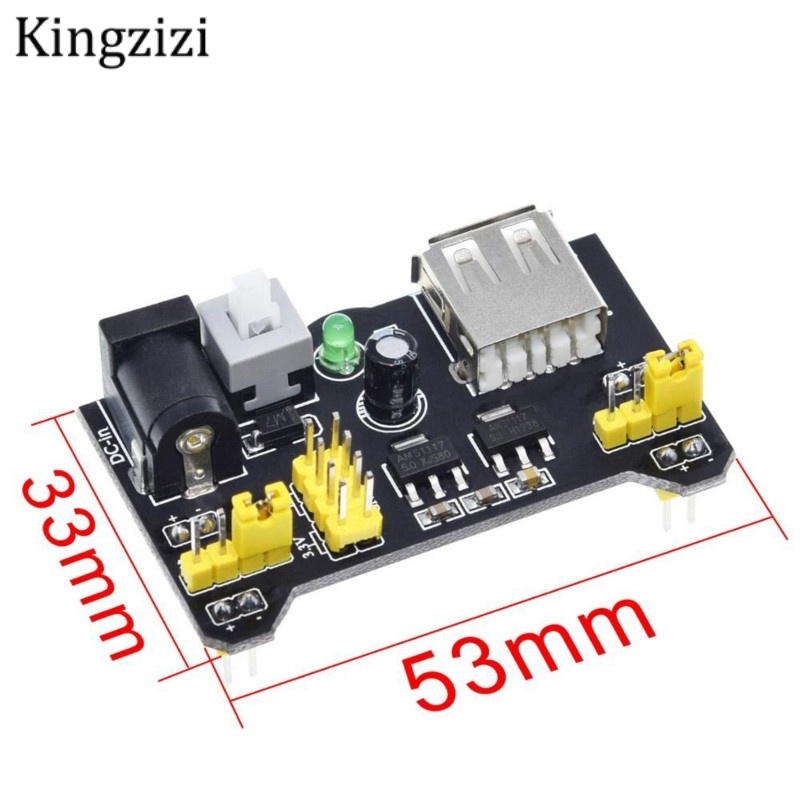 Mô đun nguồn điện mạch cắm dây MB102 hai chiều 3.3V 5V