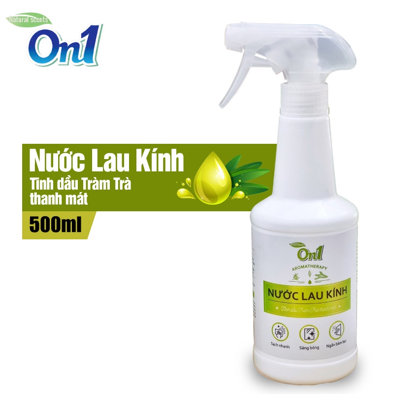 Nước lau kính lau kiếng đa năng On1 tinh dầu tràm trà dung tích 500ml N6601