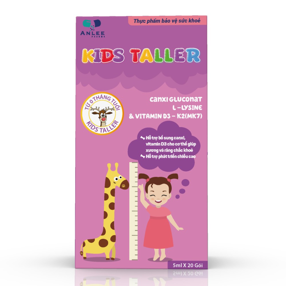 Canxi hữu cơ Kids taller - Dòng canxi đầu tiên tại Việt Nam dùng được cho bé sơ sinh và Mẹ mang thai | Thế Giới Skin Care