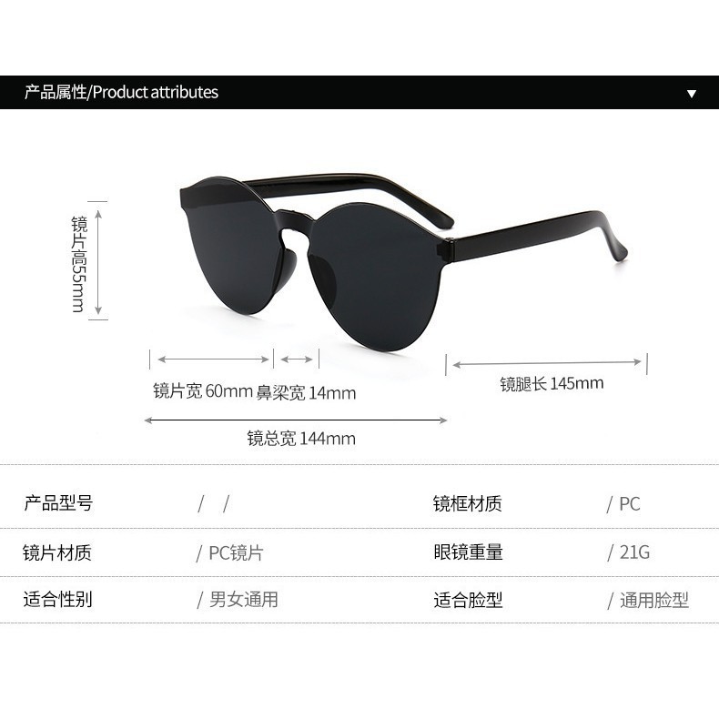 Kính Mát Nữ Màu Kẹo Ngọt Thời Trang | BigBuy360 - bigbuy360.vn