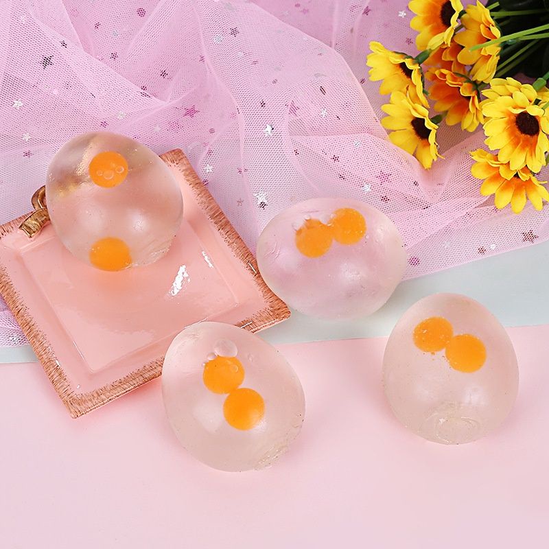 GUDETAMA SQUIShY trứng bóp trút giận 2 lòng mochi quả trứng gà vàng đáng yêu