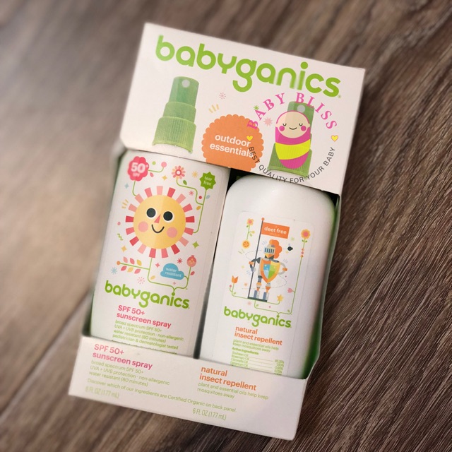 Kem chống nắng và xịt chống côn trùng Babyganics